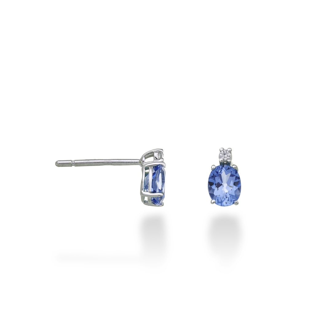 Nihama oder 9k Tansanit n. oval 5x4 ct.0,60 Durchm. ct.0,02 NO5163R4TZN