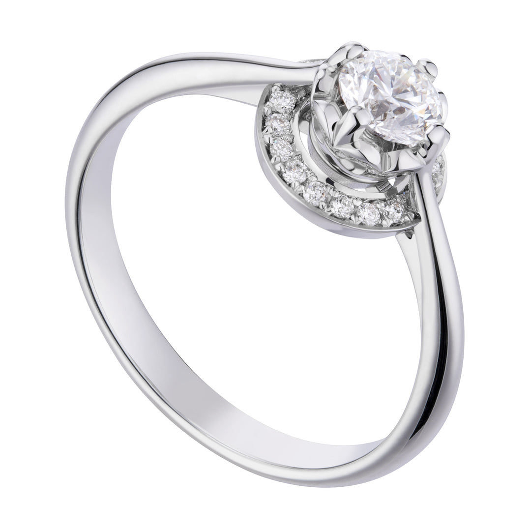 World Diamond Group fm solitaire with paveted circle, ct. 0.48-0.57 ACTFM008ADI5-19022110084