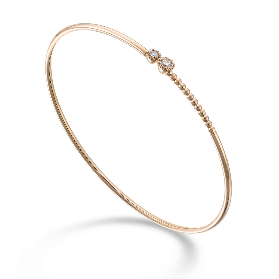 Golay br 18kt armband 2 standen 0,15 ct roségoud GBSC056DIO3