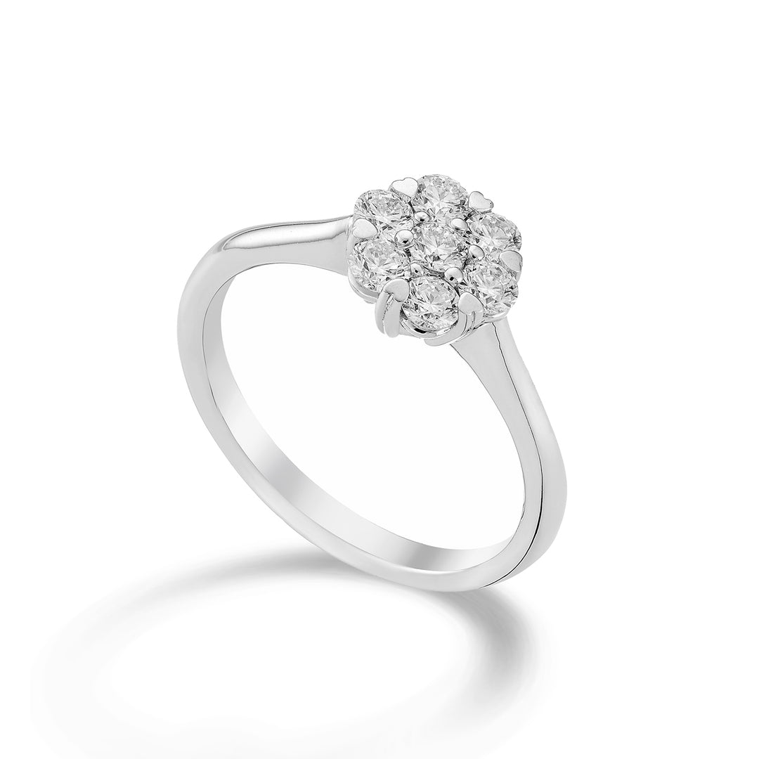 World Diamond Group multi-stone ring 7 stones total ct. 0.41 AM001D040-22354110016