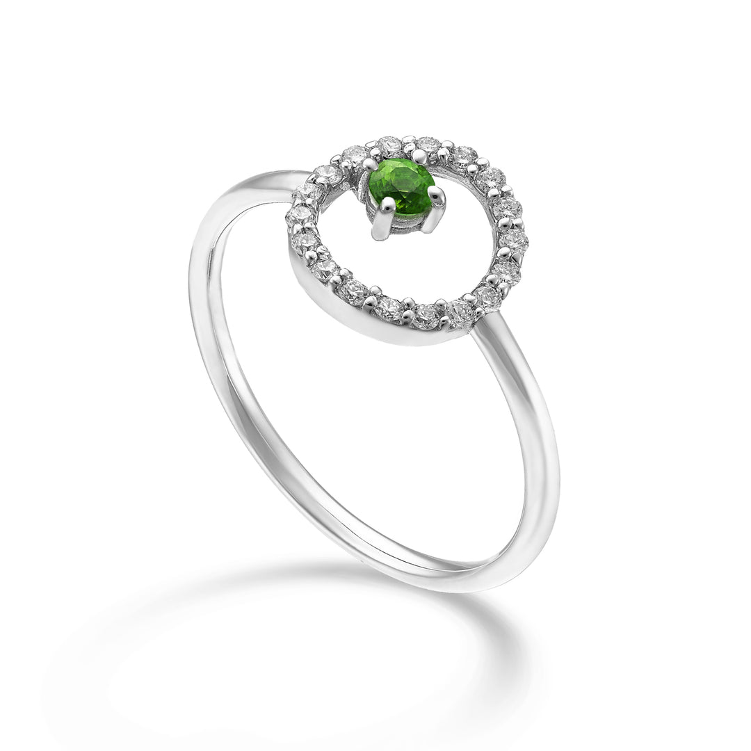 World Diamond Group ein 18-karätiger „runder“ Smaragd Nr. ct.0,07 Durchm. 0,14 ct GA5184O4SMN021