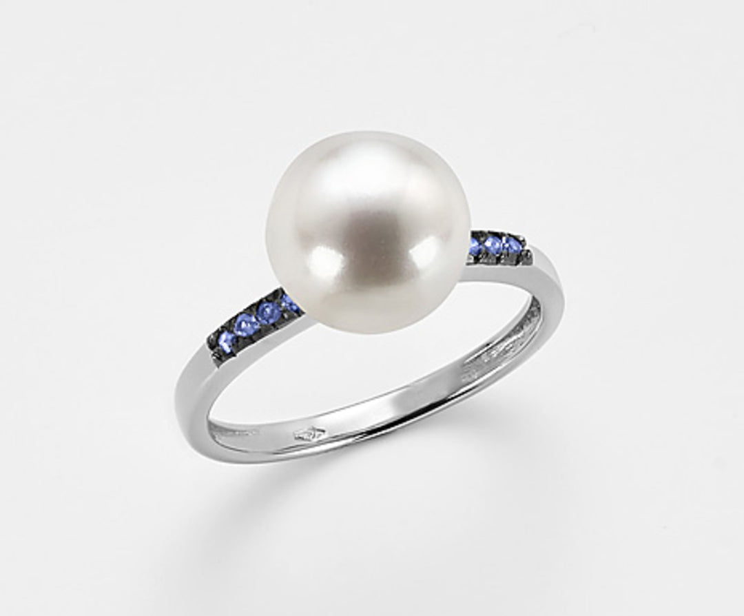 Mikiko en 18k fw 9,5/10 blauwe saffieren 0,06 ct MA0798O7ZAFFBLU