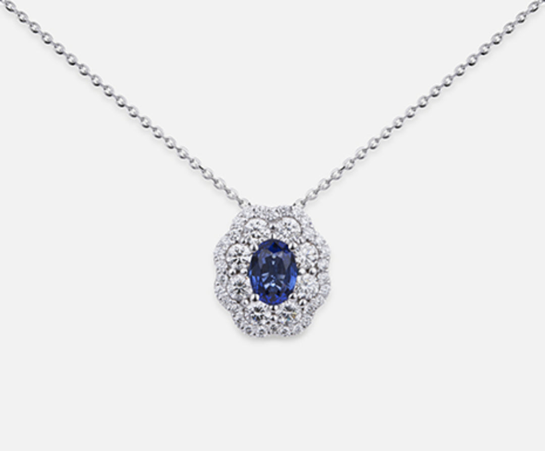 Mikiko cl 18k saffier n. ovaal 6x4 ct.0,57 dia ct.0,63 MD5057O4ZFN057