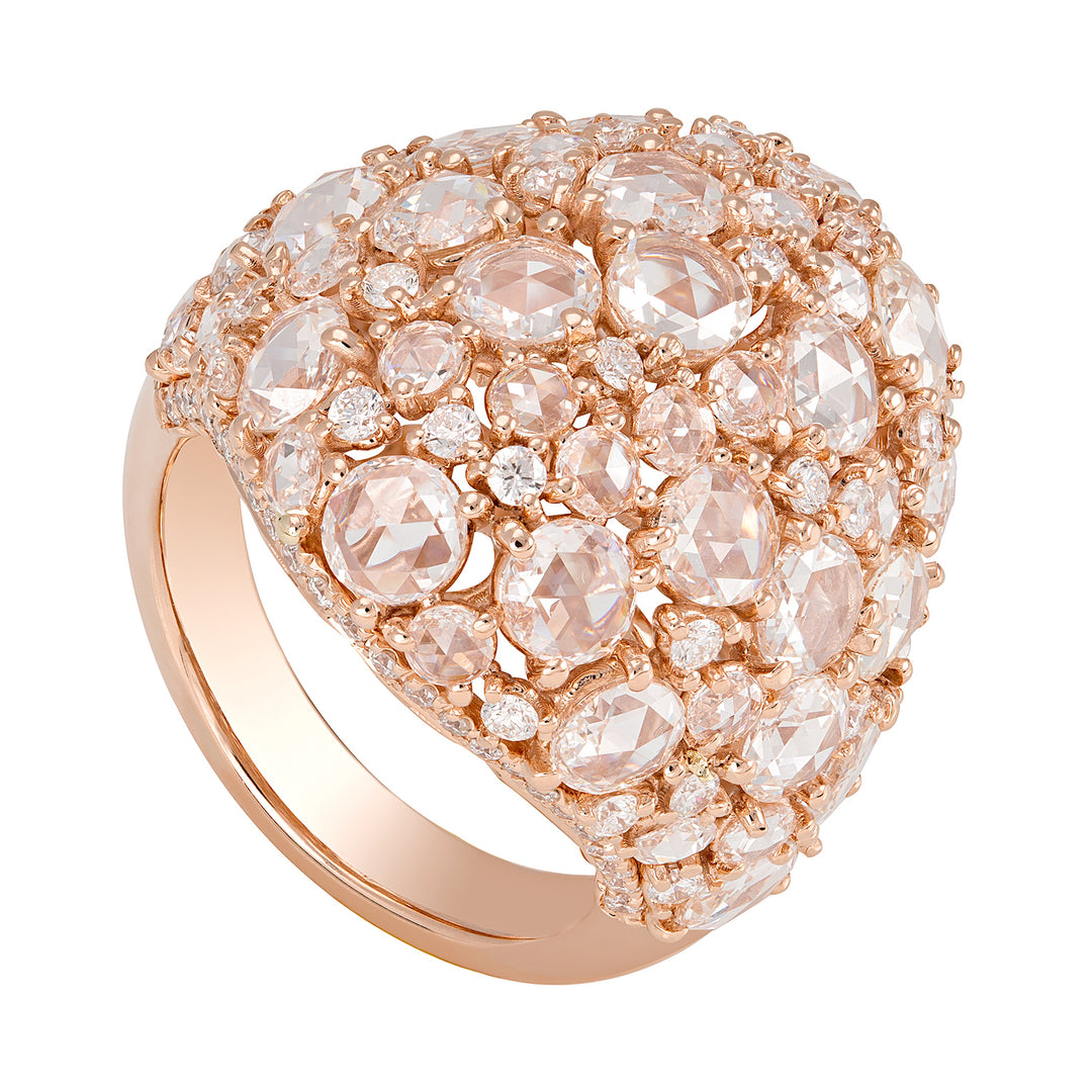 Golay rosecut pave-ring APV010DI-17192110309