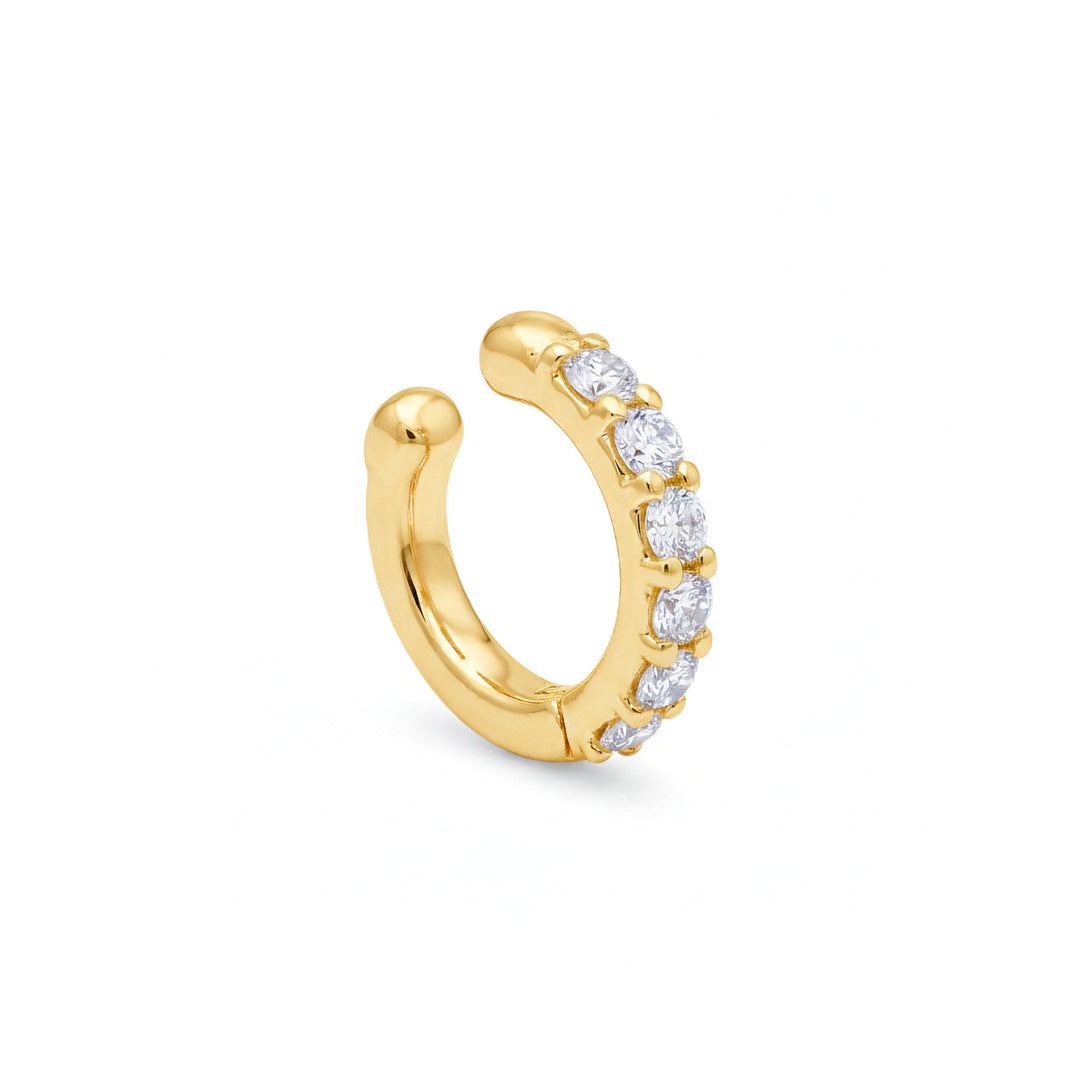 Golay spring ear cuff earring with diamonds yellow gold OEC780DG-26023110083