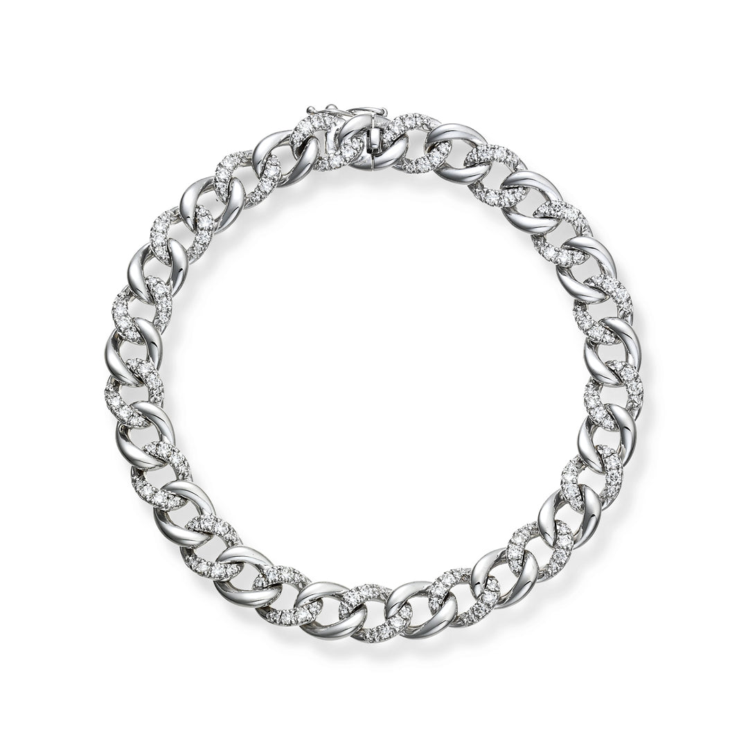 Golay kleine afwisselende pave groumette armband 1,70 ct BPV002DI1-25203110263