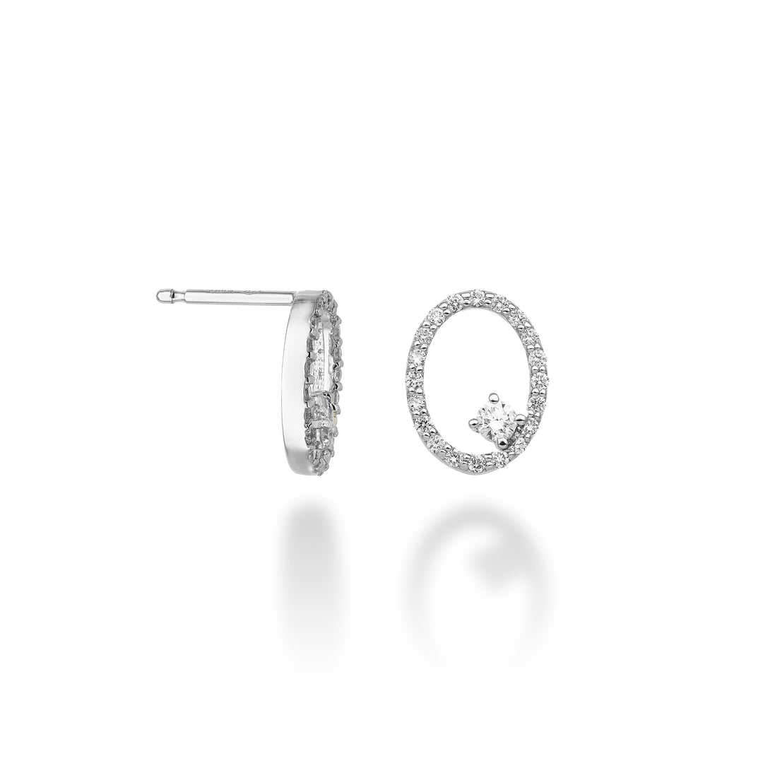 World Diamond Group ou 18 carats ct.0,46 "ovale" GO5137O4BR046