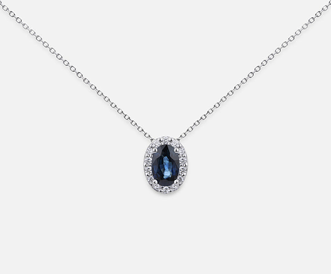 Mikiko cl 18k saffier n. ovaal 6x4 ct.0,57 dia ct.0,09 MD5059O4ZFN057