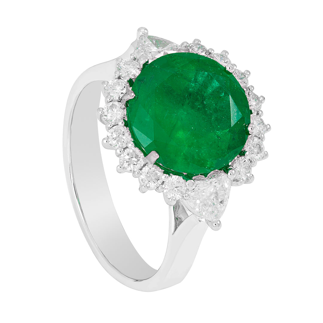 Golay-Ring mit Smaragdumriss von 3,57 ct und späteren Herzen APU177DISM-17199110021