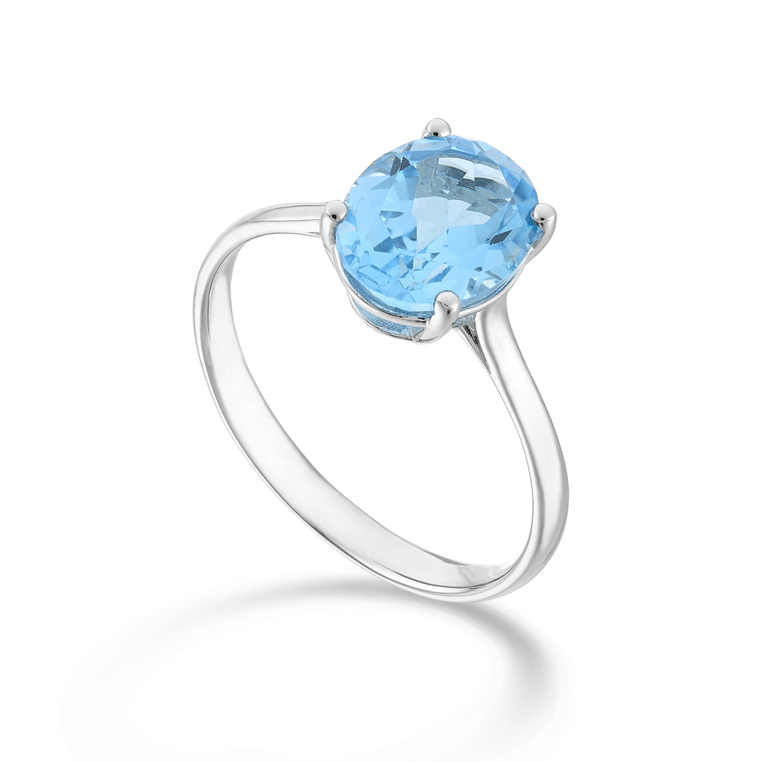 Mikiko, ein 18 Karat ovaler Schweizer Topas 9x7 ct.2.10 MA5173O4TPAZ
