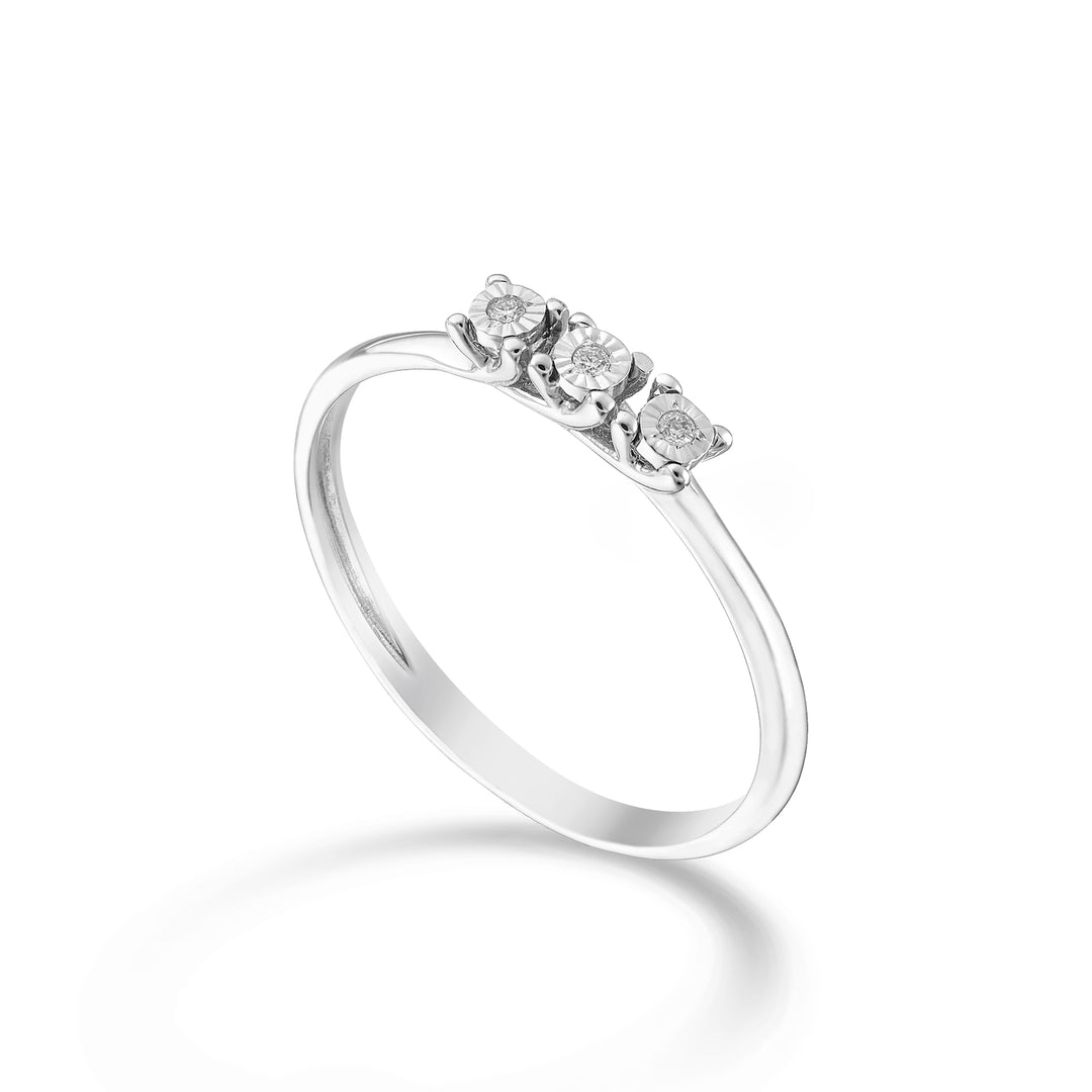 Mikiko une trilogie 9k avec diamants MA5203R4BR002