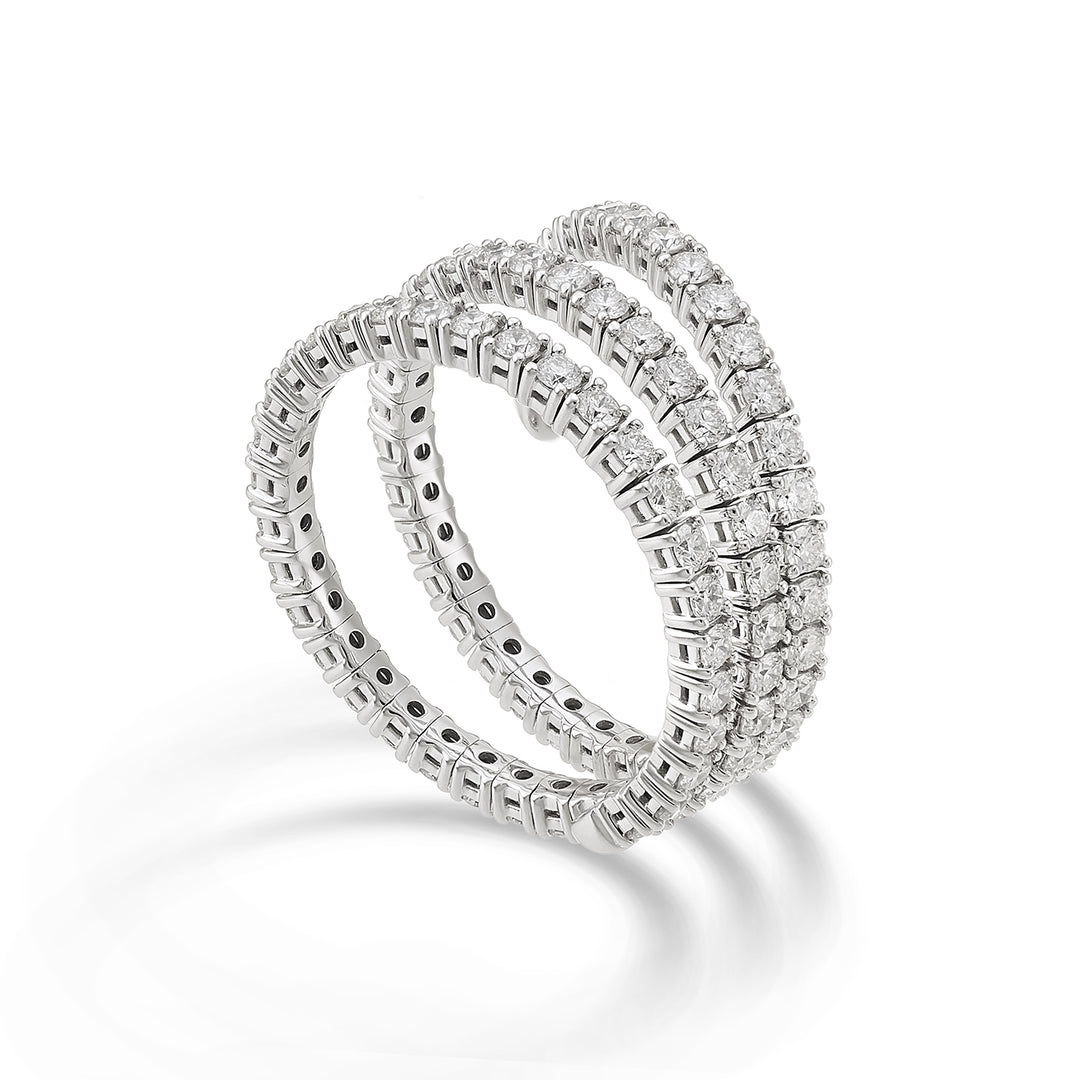 Golay ein 18k Flex Girodito 3 Umdrehungen Durchmesser. 1,51 ct Weißgold GAFLEX002DIO4
