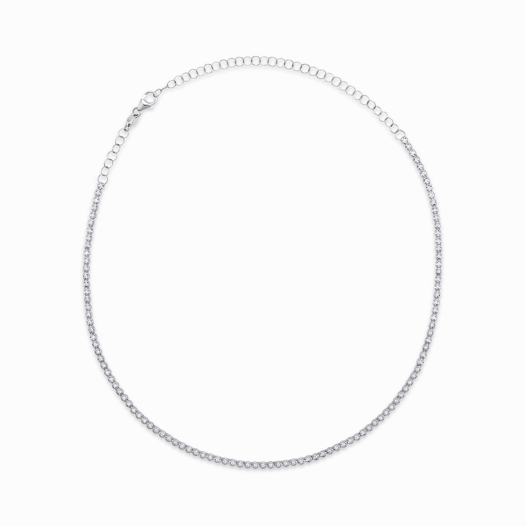 Golay multistone choker "choker" rond gegoten. 1,00 ct GMPF005DI107-26043110222