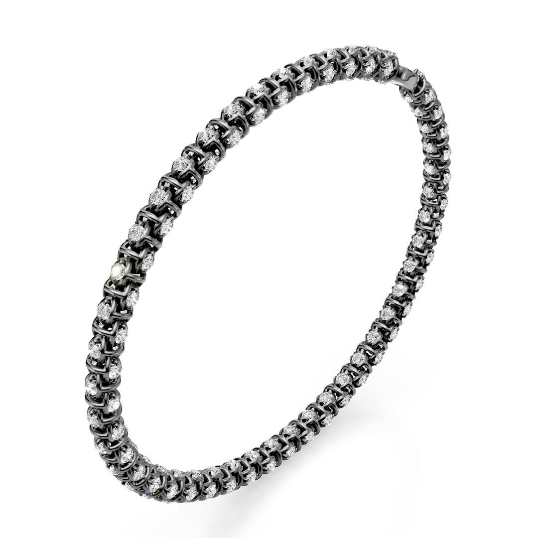 Golay zachte mesh armband met diamanten 0,003 ct BD540D003N-190-25078110125