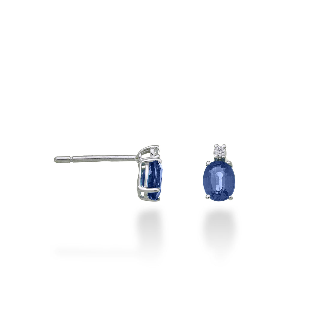 Mikiko oder 9k Saphir n. oval 5x4 ct.0,80 Durchm. 0,02 ct MO5163R4ZFN