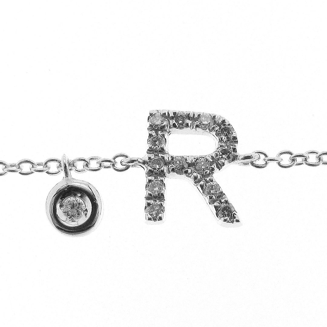 Golay armband met letter "r" ct. 0,05 BFPR-19135110067