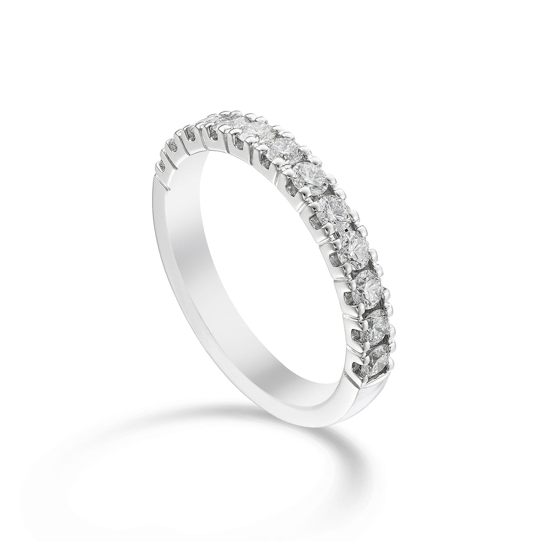 Golay linear half-turn ring in white gold ct. 0.72 AETMG022DI072B-25314110224