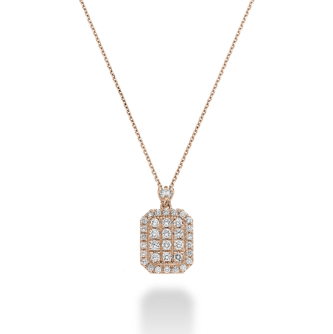 Tour de cou multistone Golay forme octogonale or rose GMPC001DIR-23080110018