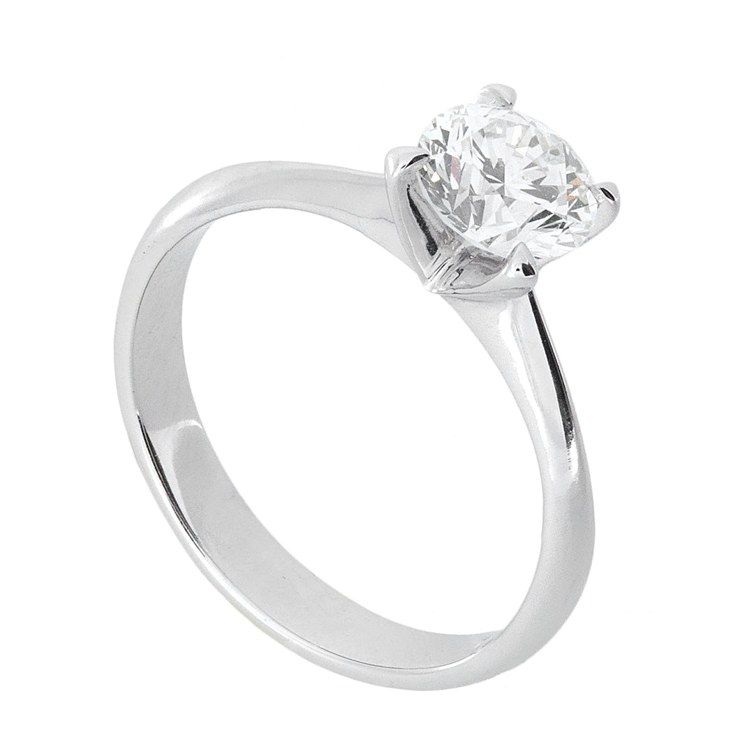 Golay solitairring met 4 driehoekige tanden ASL001WDI-26099110077