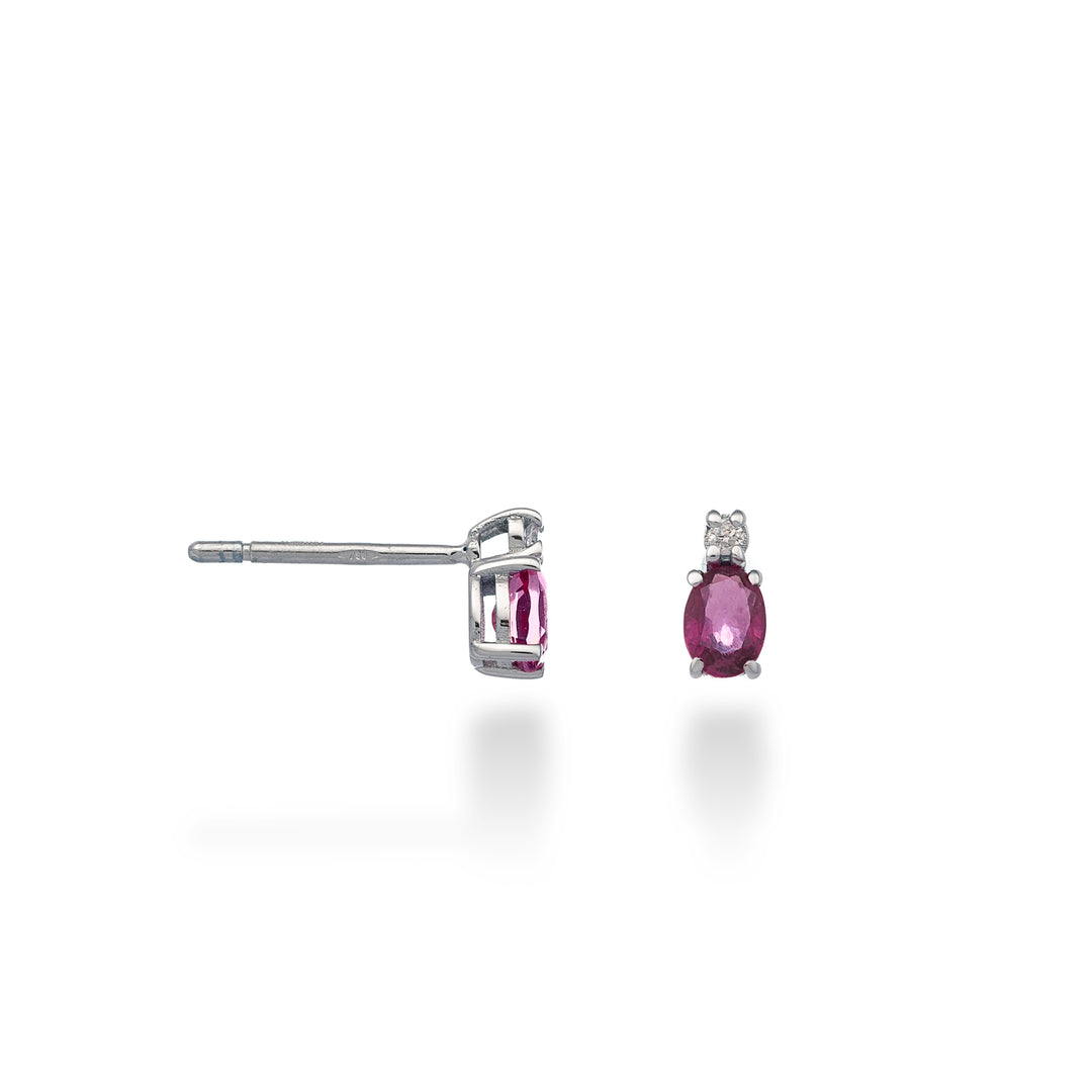 Mikiko ou rubis ovale 9k 4x3 ct.0,40 diam. 0,02 ct MO5162R4RBC