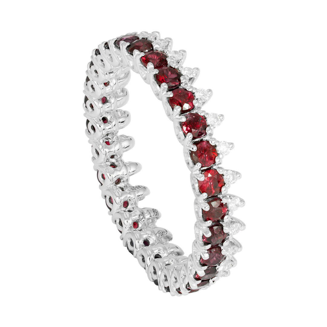 Golay-Fingerring mit Diamant und Rubin ADG015RUDI-18346110036