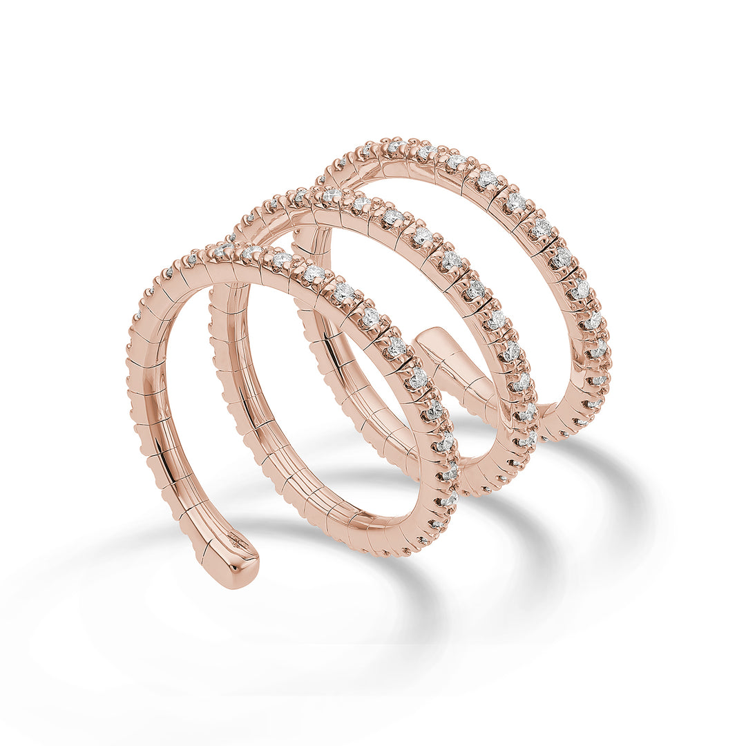 Golay een 18k flex girodito 3 windingen diam. 0,87 ct roségoud GAFLEX004DIO3