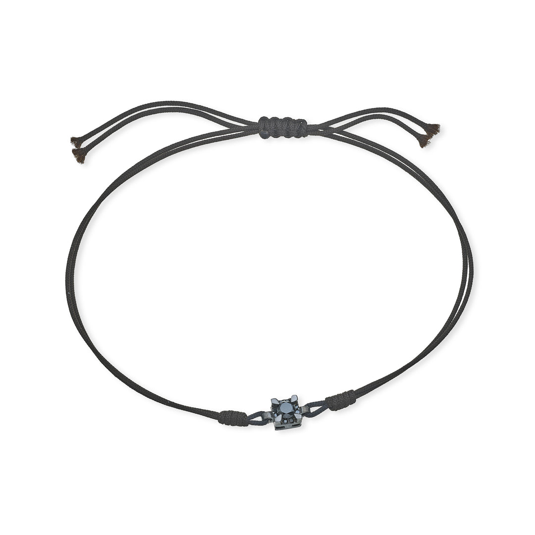 Nihama br 18k ct.0,17 diam.noir carré taille 3 rhodium noir/noir NB5055O6BK3NE