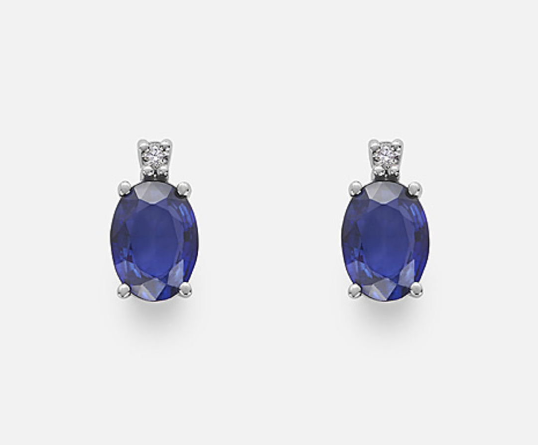 Mikiko oder 9k ovaler Saphir 7x5 ct.1,60 Durchm. 0,03 ct MO5024R4ZFD