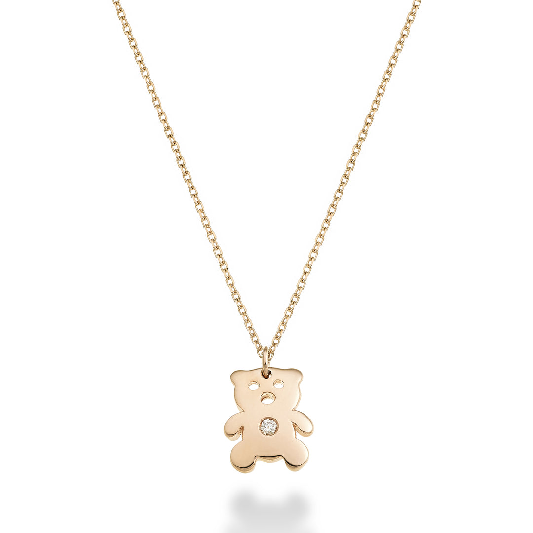 Nihama cl 18k Teddybär 0,01 ct Roségold ND5130O3BR001