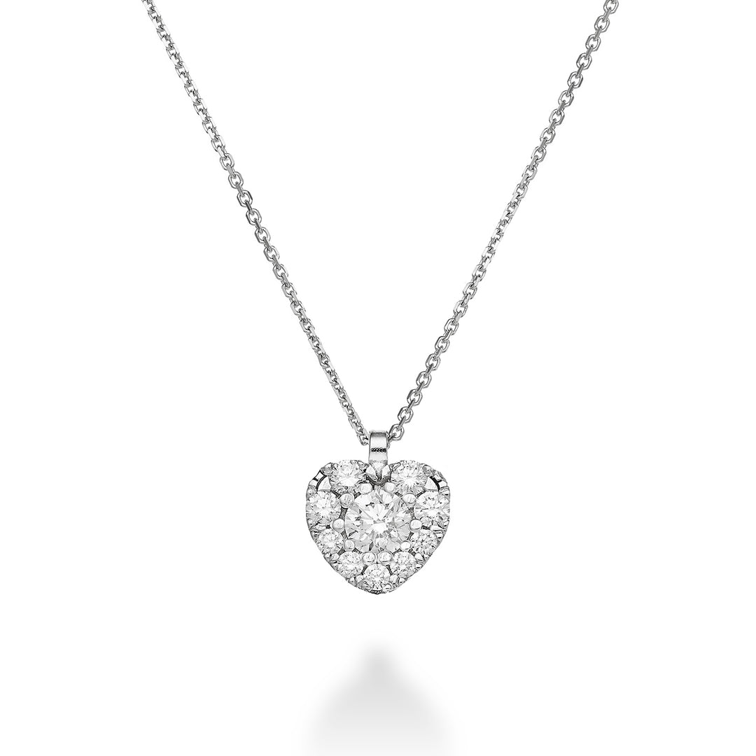 Golay meerstenen ketting met centraal hart ct. 0,10 GCM001DI10-22350110026