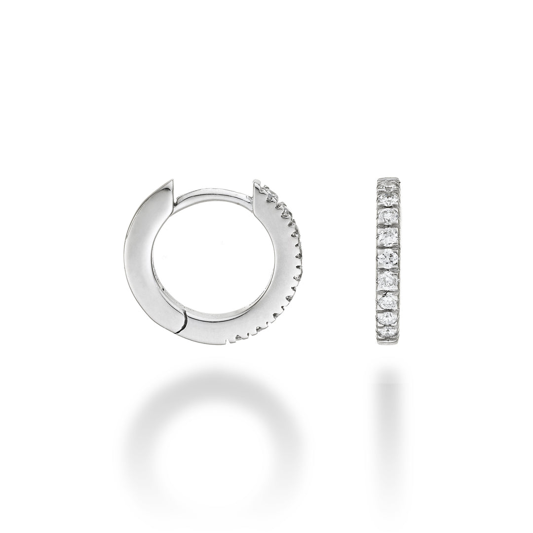 Mikiko ou 18k ct.0.18 taille 2 or blanc diam. est. 12mm MO5078O4BR018-2
