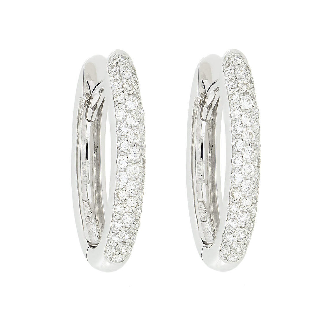 Golay ovale Pavé-Ohrringe ONE05-23296110089
