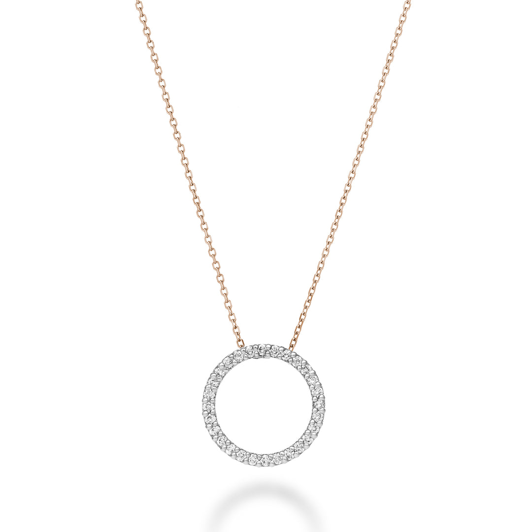 Golay CL 18 Karat Geometrien Kreisform Diamanten 0,16 ct Weißgold Cat.rose GPFCERDIO7