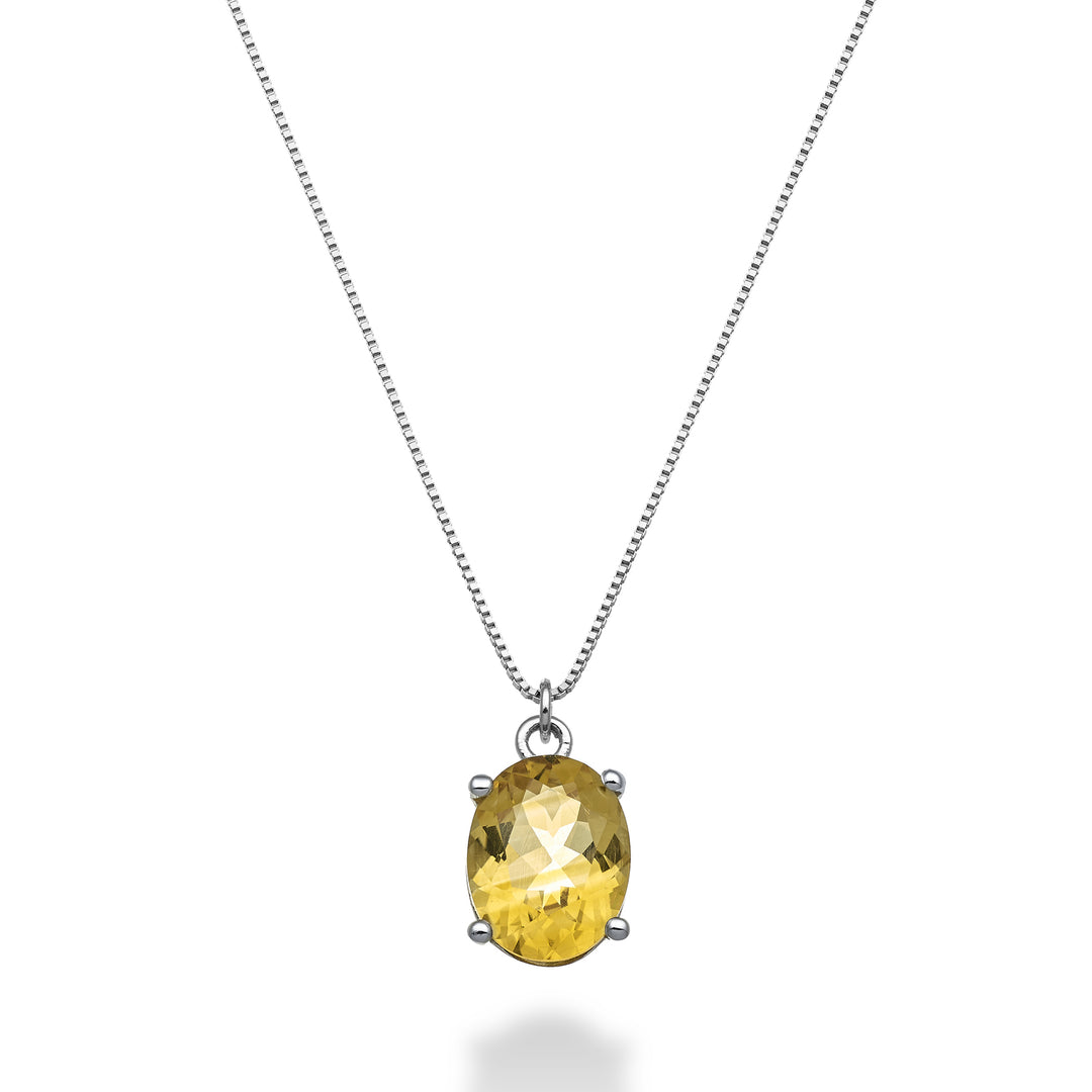 Mikiko cl 18k ovaal citrien 9x7 ct.1,65 MD5143O4CITR