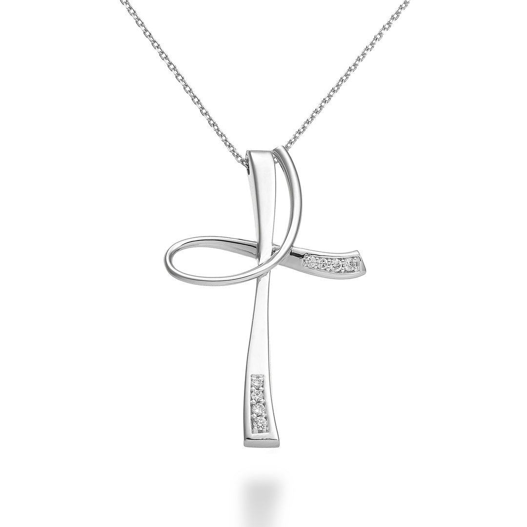 Mikiko cl 18k diam. 0,06 ct kruis MD5109O4BR006