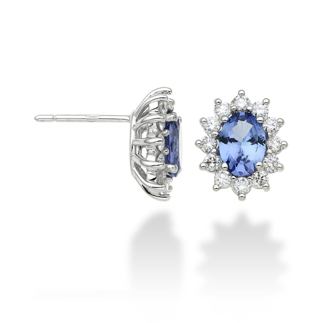 Nihama oder 18k Tansanit n. oval 7x5 ct. 1,20 Durchm. 0,60 ct NO5031O4TZN