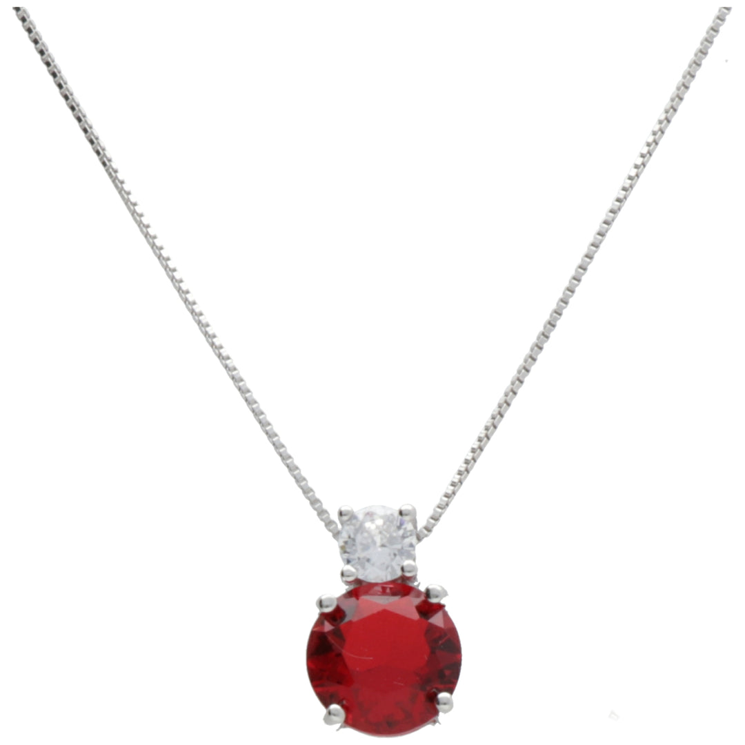 Nihama cl ag925 gem swarovski white and red ND7571A4RED00
