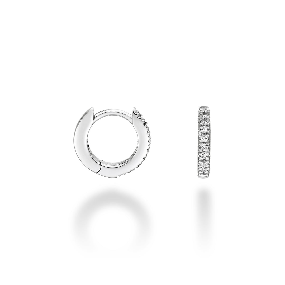 Mikiko oder 18 Kt. 0,09 Weißgold, Größe 1, Durchm. Ost. 10 mm MO5077O4BR009-1
