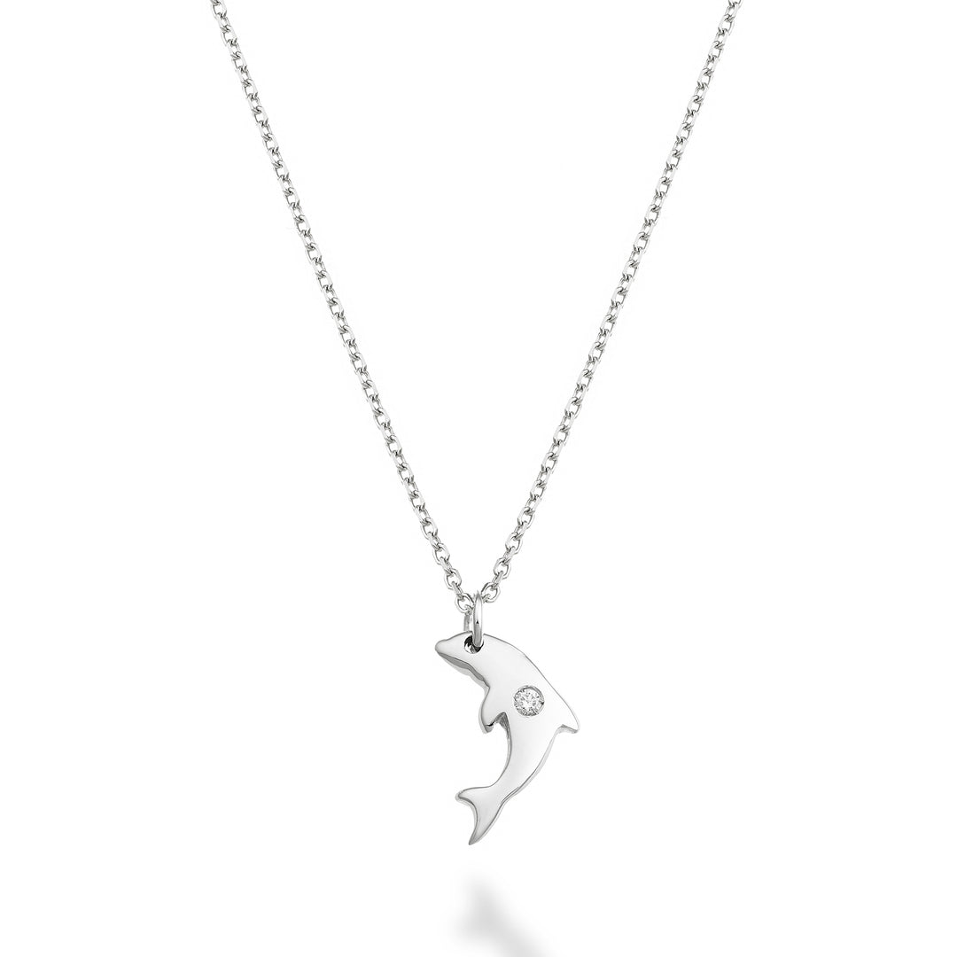Mikiko cl 18k dolfijn 0,01 ct witgoud MD5136O4BR001