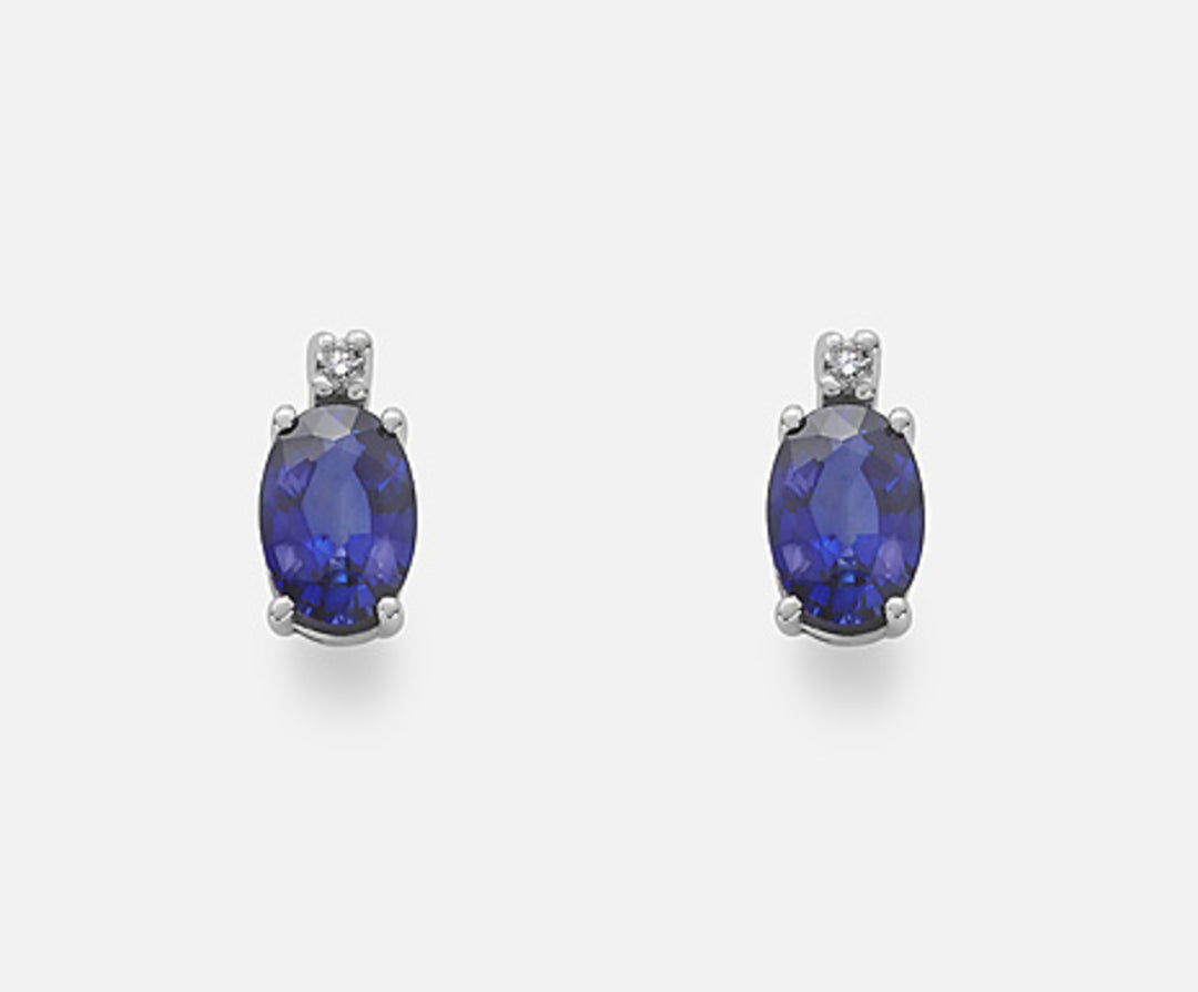 Nihama oder 9k Saphir Nr. oval 6x4 ct.1,04 Durchm. 0,02 ct NO5023R4ZFN104
