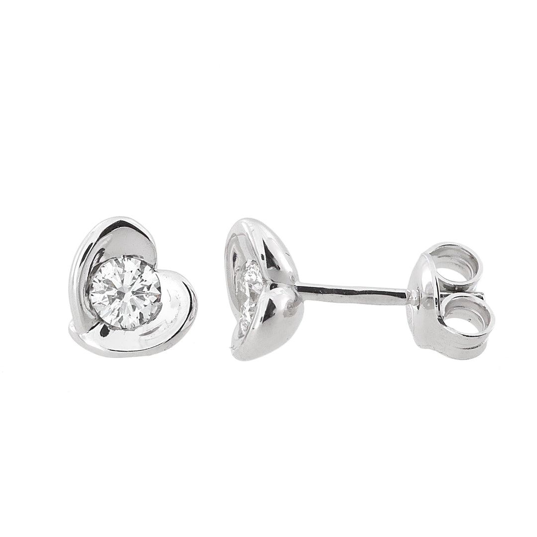 World Diamond Group heart light point earrings OIM36-19178000098