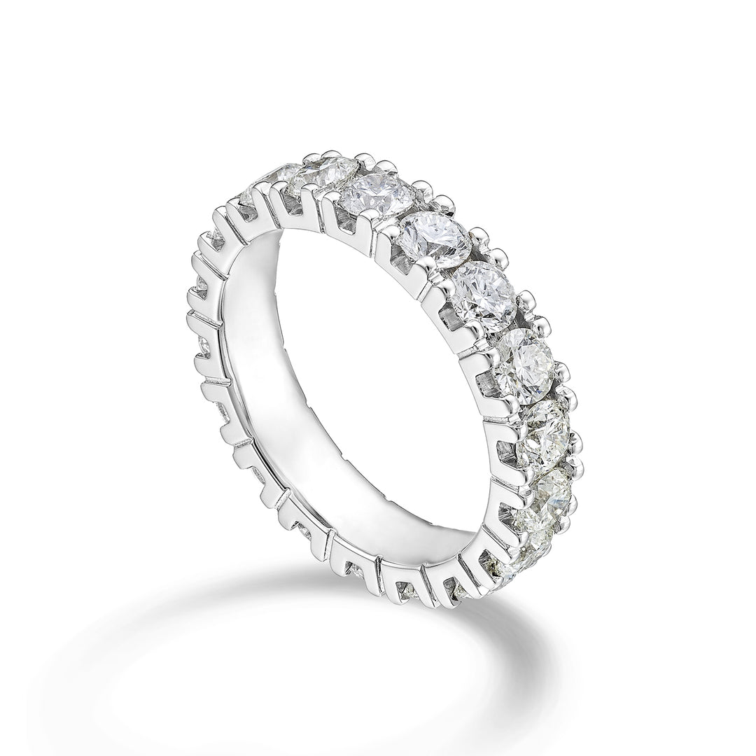 Golay linear white gold ring finger ring AETL022DI152B-23123110032