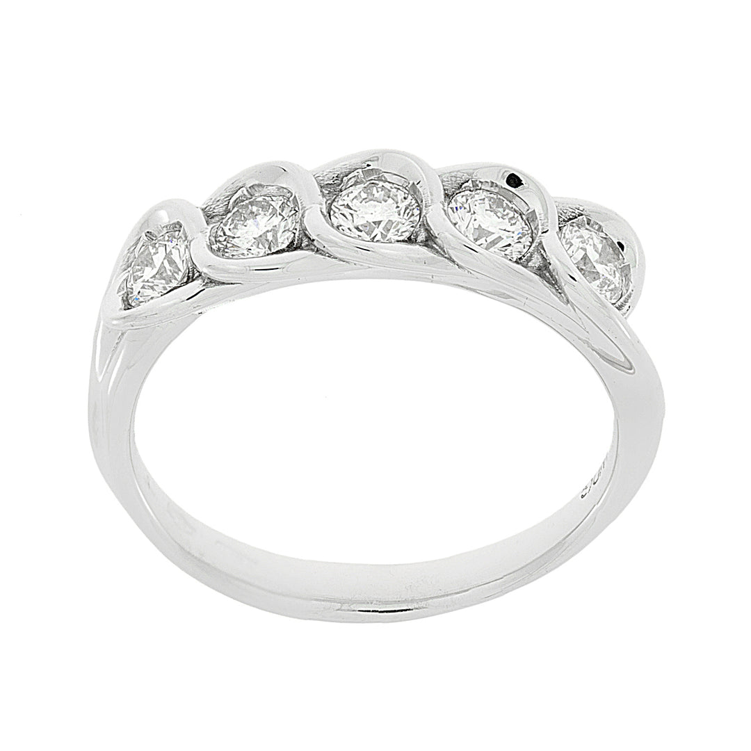 World Diamond Group Riviera-Ring 5 Diamanten ct. insgesamt 0,60 AIM34512-15267110079