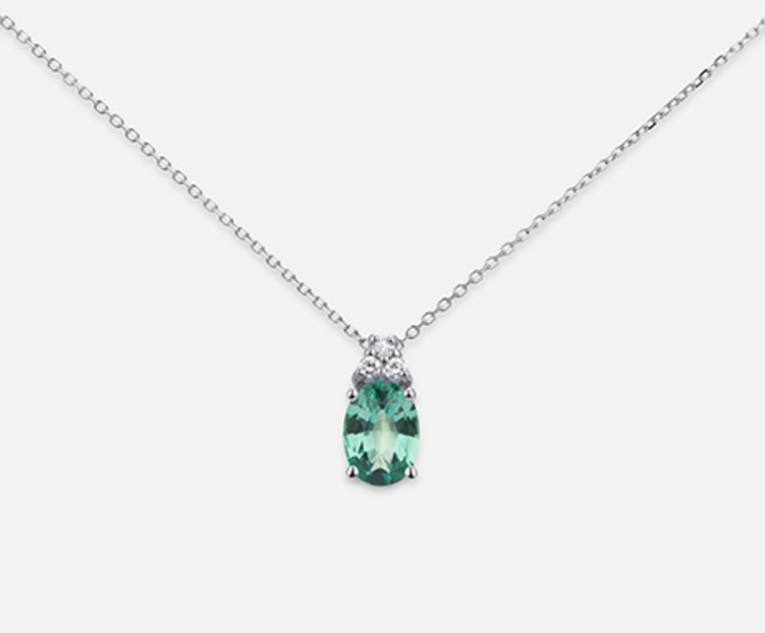 Nihama cl 18k Smaragd n. Oval 7x5 ct.0,60 Durchmesser 0,045 ND5055O4SMN060
