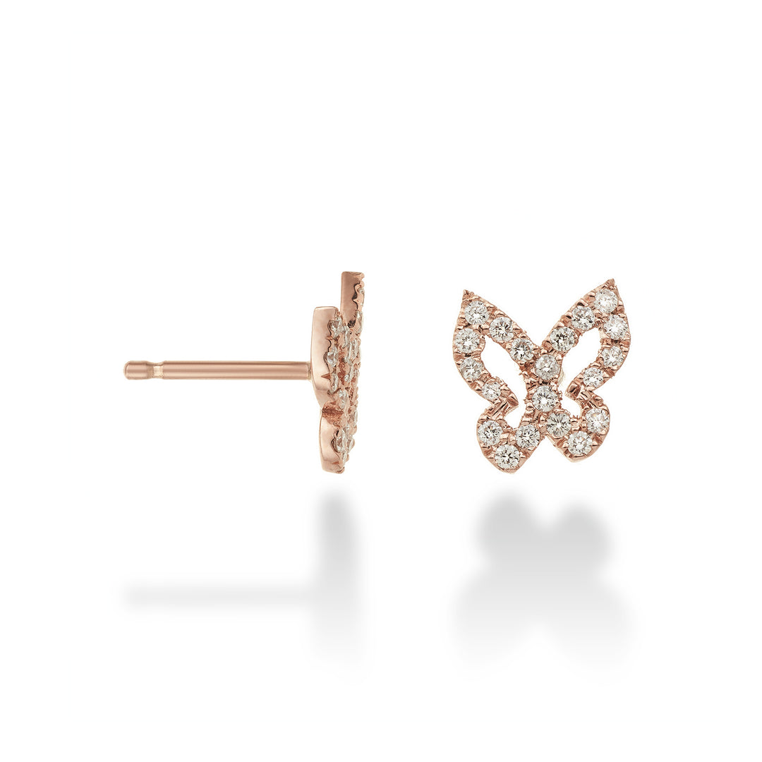 Golay mariposa earrings with medium butterfly OFFA002DI-22284110007