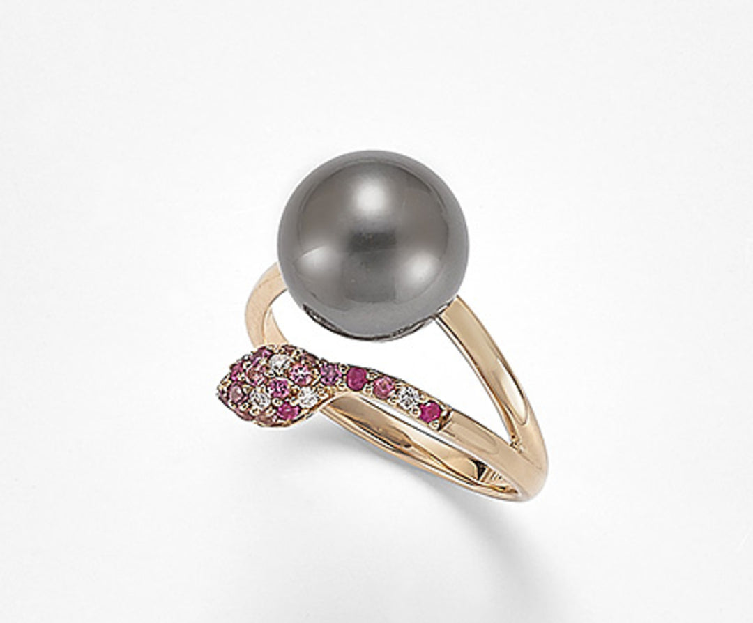 Mikiko un 18k sspb 10/11 ct.0.06 rubis ct.0.071 tourmaline ct.0.07 rhodolite ct.0.09 MA0774O3SANE100