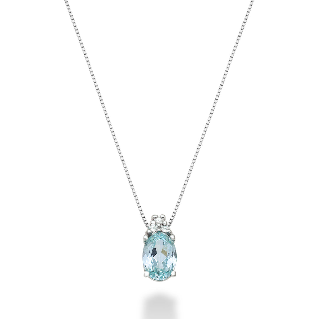 Nihama cl 18k tourmaline paraiba ovale 7x5 ct.0.80 dia ct.0.045 ND5055O4PAR
