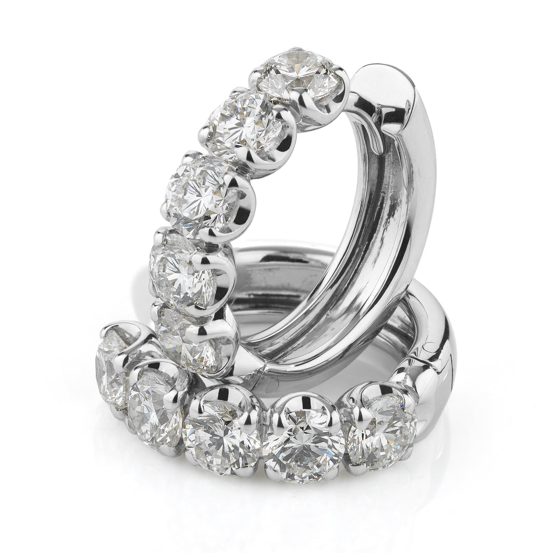 Golay earrings with circle diamonds totaling ct. 1.70 OFP2149-23355110001