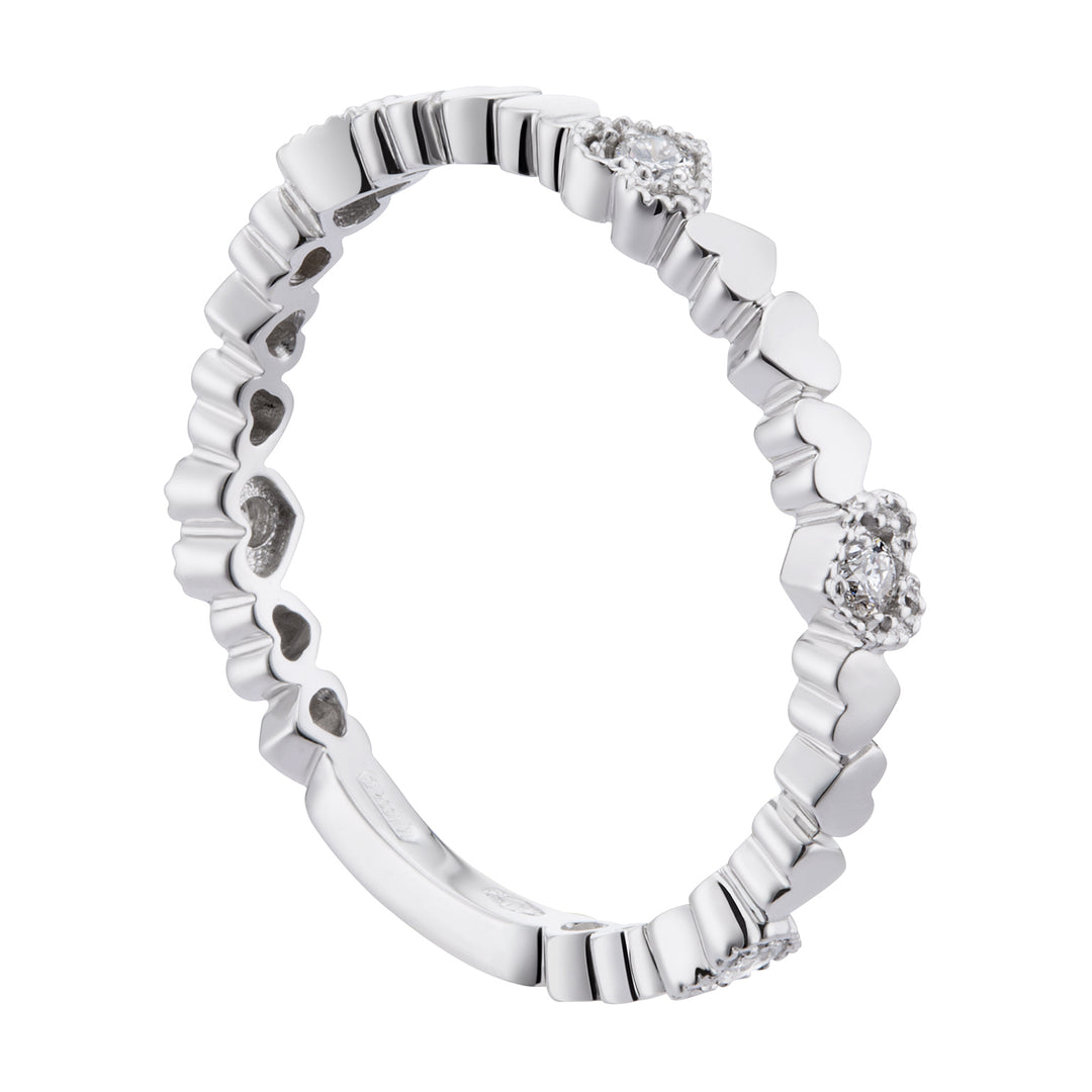 Golay eternity ring with hearts and bar AET027BDI3-19025110044