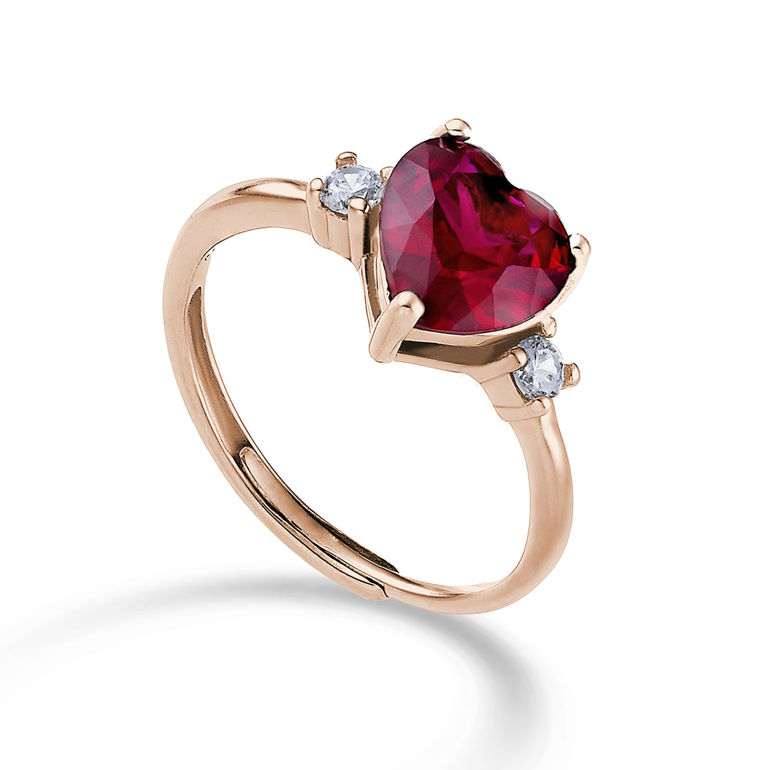 Mikiko een ag925 edelsteen swarovski wit en rood MA7202A3RED00